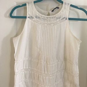 White lace tank top